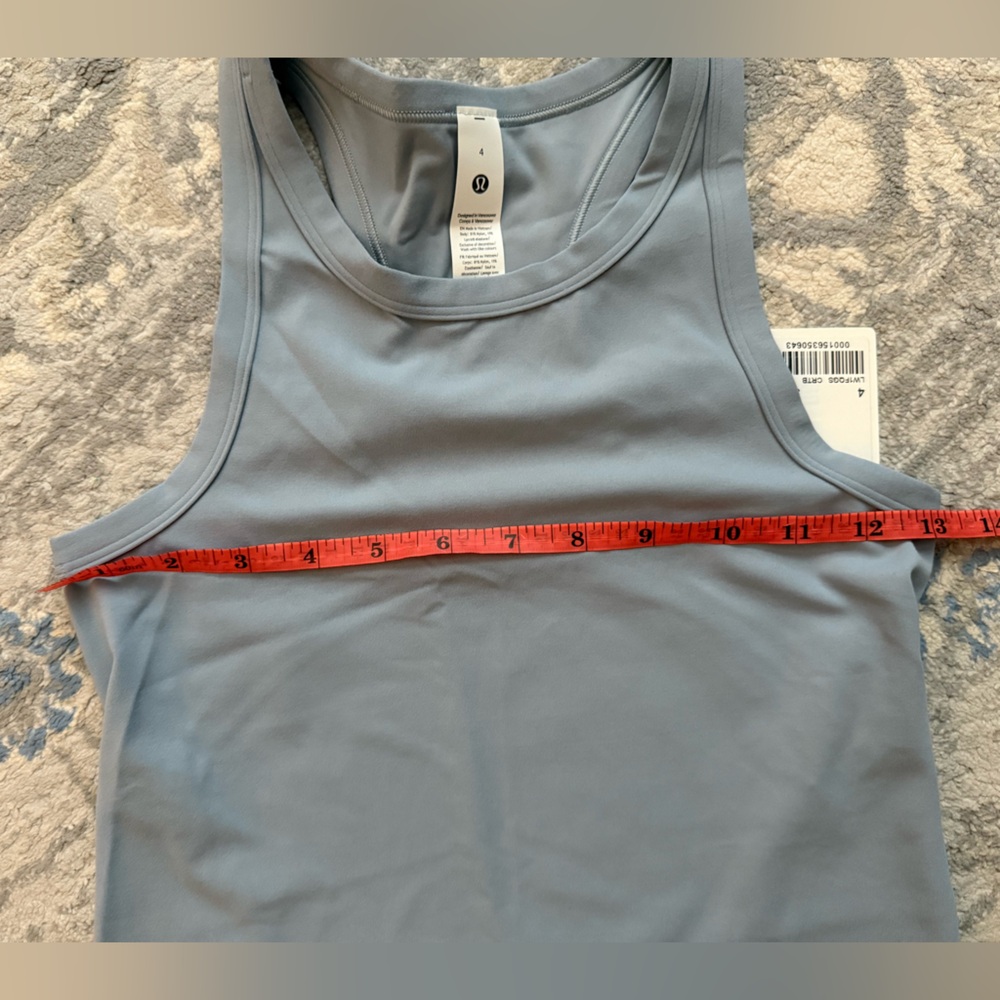 Lululemon Align Waist-Length Racerback Tank Top Concrete Blue - Picture 3 of 5